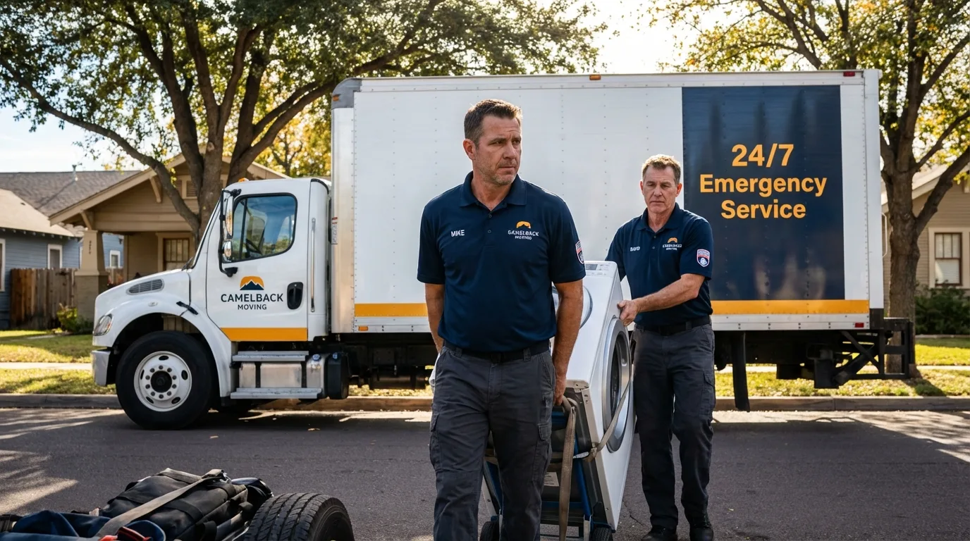 CamelBack Moving crew loading furniture in Chatham, NJ
