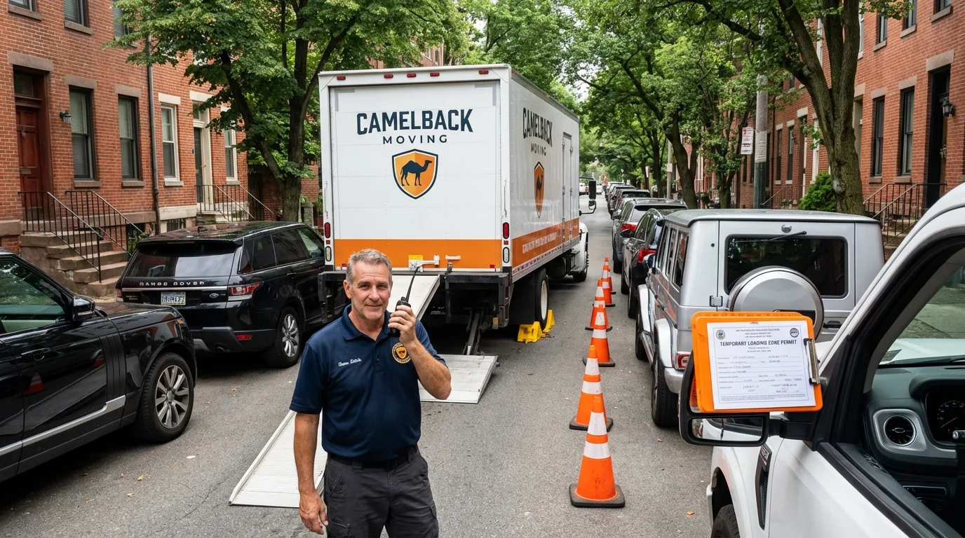 City street loading permit setup in Chatham, NJ